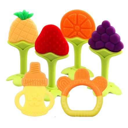 Baby-Teether-Teething-Toys-Bpa-Free-Silicone