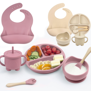 Food-Baby-Silicone-Spoon-Food-Bowl-Bib