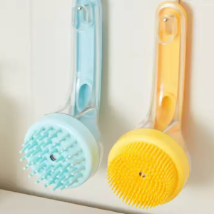 Custom Soft Pet Shower & Grooming Brush with Logo Custom Solution Manufactures3