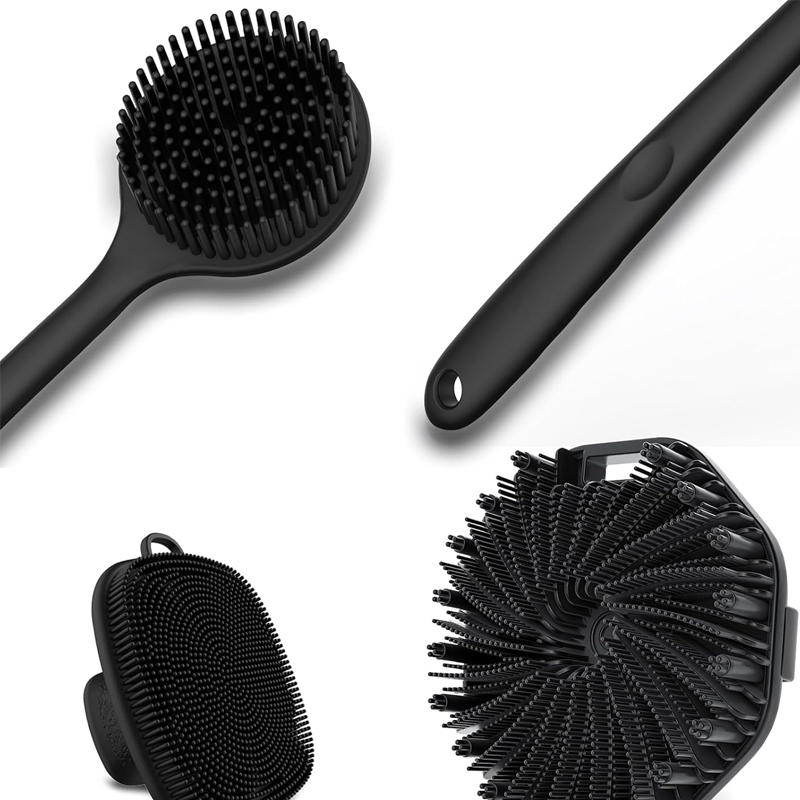Custom Manufacturing of Silicone Bath Brush Sets for Premium Bathroom Accessories3