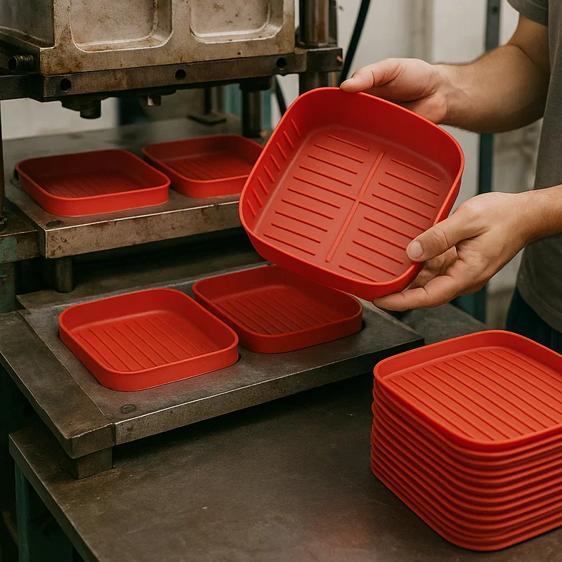 How We Produce and Personalize High-Quality Silicone Liners for Air Fryers and Ovens3