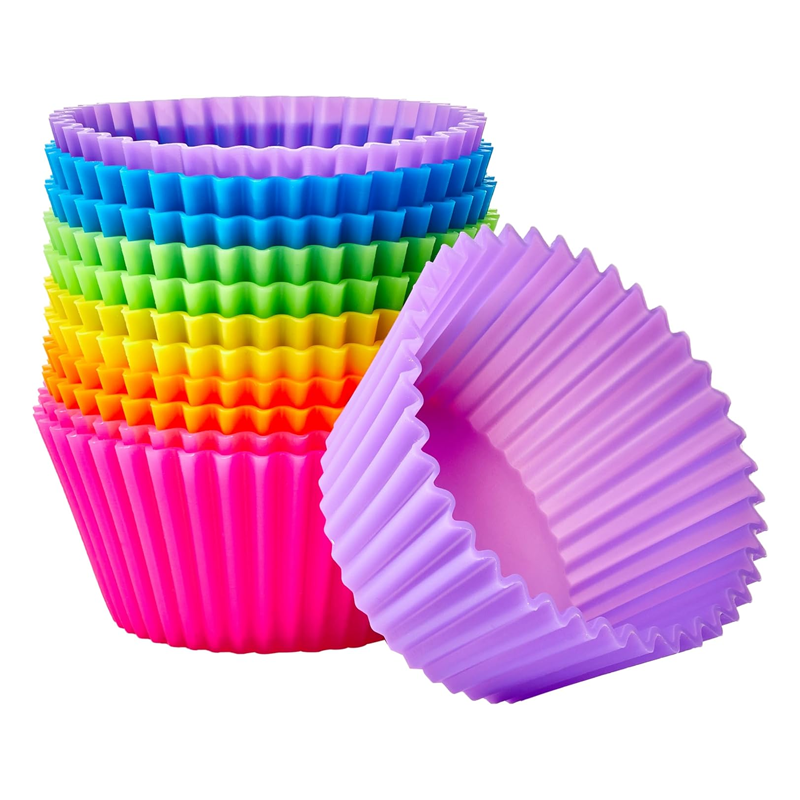 White Label BPA Free Reusable Silicone Baking Liner Cups for Kitchen Baking Usage Manufacturing1