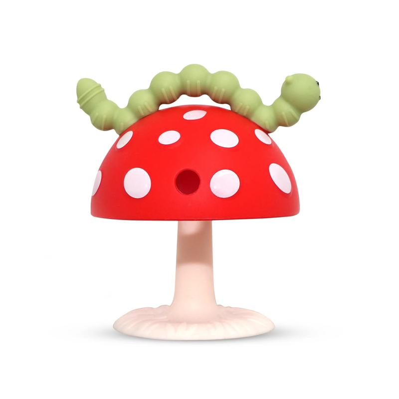 How Does the Production and Custom Process of the Chompy Mushroom Silicone Teether Ensure Quality and Safety9