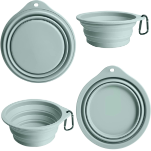 OEM Food Grade Silicone Collapsible Travel Dog Bowls for Pet Industry Factory2