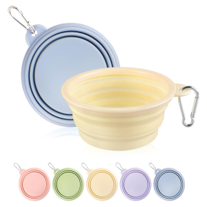 OEM Food Grade Silicone Collapsible Travel Dog Bowls for Pet Industry Factory3