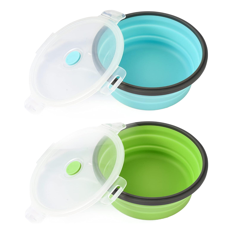 OEM Food Grade Silicone Collapsible Travel Dog Bowls for Pet Industry Factory4