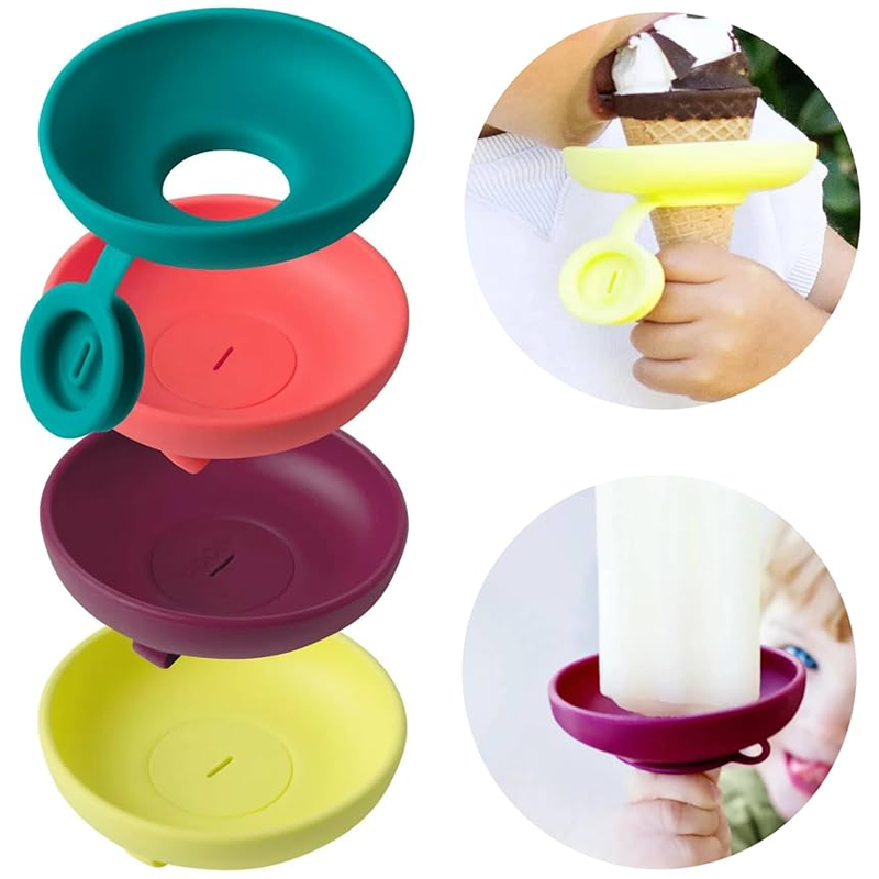 OEM Leak-Proof Silicone Ice Cream Popsicle Holder Stand Set Manufacturing1