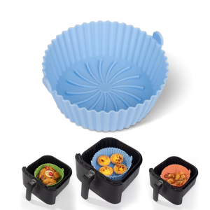 OEM Reusable Food Grade Silicone Air Fryer Liners Basket Bowl Replacement of Flammable Parchment Paper Manufacturing3