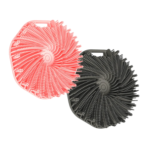 White Label Antimicrobial Silicone Body Scrubber Brush for Shower Accessories with Custom Logo Manufacturing3