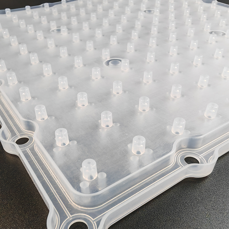 Custom LSR Shower Head Nozzle Gasket with Silicone Compression Molding Technology Factory 1