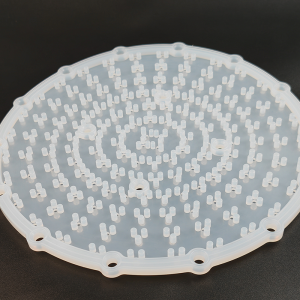 Custom LSR Shower Head Nozzle Gasket with Silicone Compression Molding Technology Factory 3