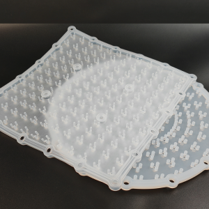 Custom LSR Shower Head Nozzle Gasket with Silicone Compression Molding Technology Factory 4