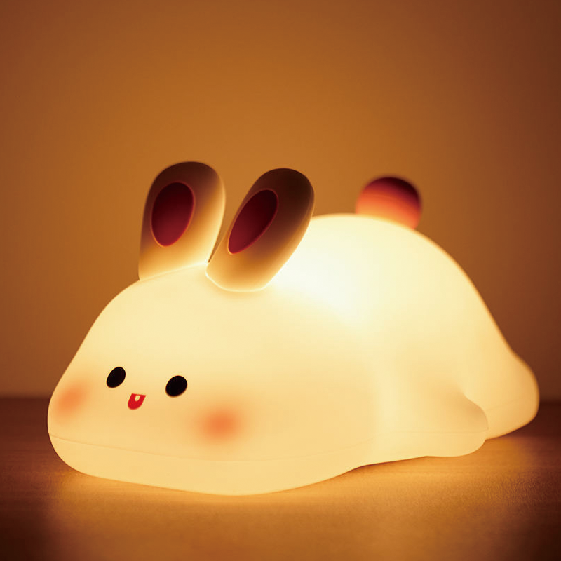 OEM Soft Touch Silicone Night Light for Kids with Custom Logo Animal Shape for Kid’s Bedroom Factory1