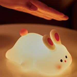 OEM Soft Touch Silicone Night Light for Kids with Custom Logo Animal Shape for Kid’s Bedroom Factory3