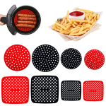 White Label Reusable Silicone Air Fryer Liner Basket Mats with Heat Resistant Performance Suppliers1