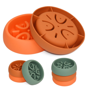 Custom Silicone Dog Bowls for Food Slow Pet Feeding3