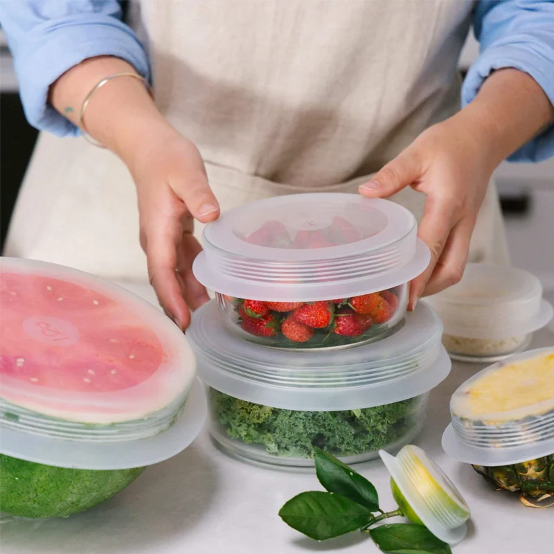 silicone food lids