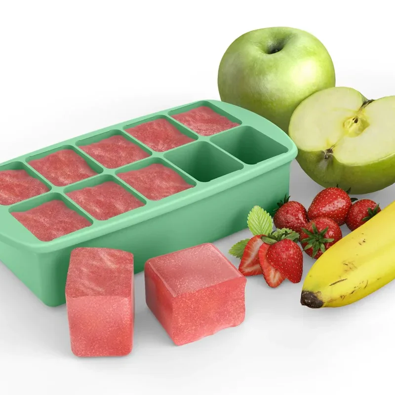 large silicone ice cube trays